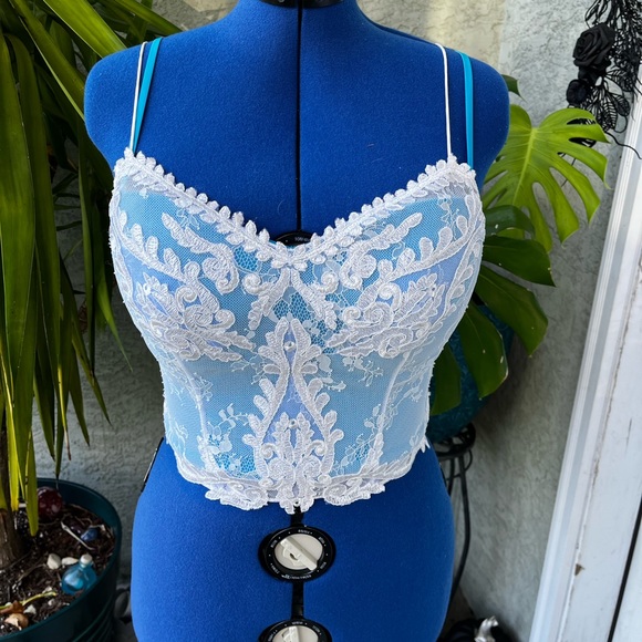 Lace Bridal Corset Top - Picture 2 of 5
